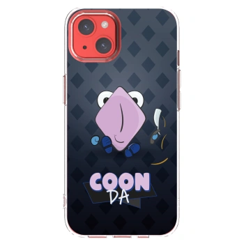 Picasee silikonový průhledný obal pro Apple iPhone 13 - COONDA holátko - tmavá