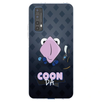 Picasee silikonový průhledný obal pro Realme 7 - COONDA holátko - tmavá