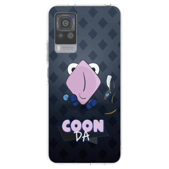 Picasee silikonový průhledný obal pro Vivo X60 Pro 5G - COONDA holátko - tmavá