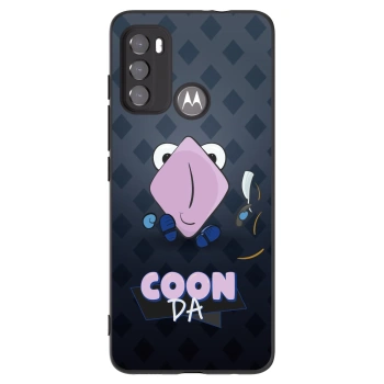 Picasee silikonový černý obal pro Motorola Moto G60 - COONDA holátko - tmavá