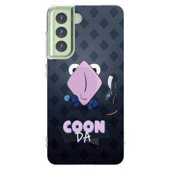 Picasee silikonový průhledný obal pro Samsung Galaxy S21 FE 5G - COONDA holátko - tmavá