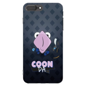 Picasee silikonový průhledný obal pro Apple iPhone 7 Plus - COONDA holátko - tmavá