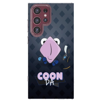 Picasee silikonový průhledný obal pro Samsung Galaxy S22 Ultra 5G - COONDA holátko - tmavá