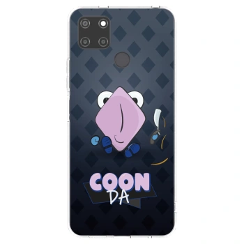 Picasee silikonový průhledný obal pro Realme C21Y - COONDA holátko - tmavá