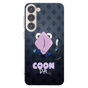 Picasee silikonový průhledný obal pro Samsung Galaxy S23+ 5G - COONDA holátko - tmavá