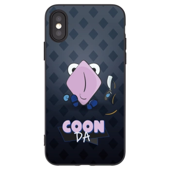 Picasee silikonový černý obal pro Apple iPhone X/XS - COONDA holátko - tmavá