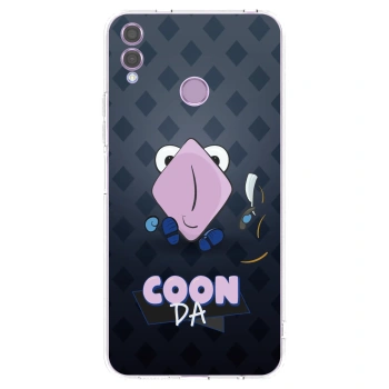 Picasee silikonový průhledný obal pro Honor 8X - COONDA holátko - tmavá