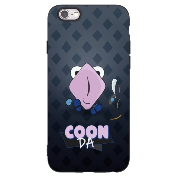 Picasee silikonový černý obal pro Apple iPhone 6/6S - COONDA holátko - tmavá
