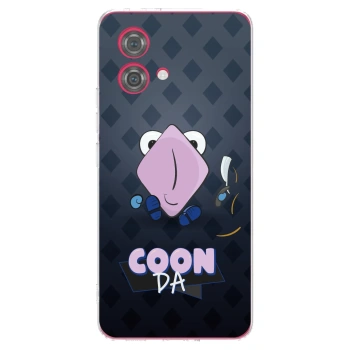 Picasee silikonový průhledný obal pro Motorola Moto G84 5G - COONDA holátko - tmavá