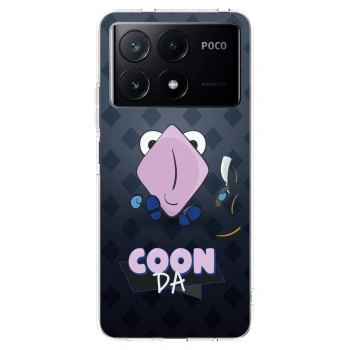 Picasee silikonový průhledný obal pro Xiaomi Poco X6 Pro - COONDA holátko - tmavá