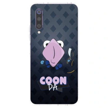 Picasee silikonový průhledný obal pro Xiaomi Mi 9 - COONDA holátko - tmavá