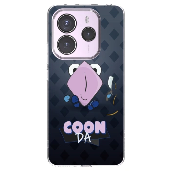 Picasee silikonový průhledný obal pro Xiaomi Redmi Note 14 5G - COONDA holátko - tmavá