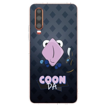 Picasee silikonový průhledný obal pro Huawei P30 - COONDA holátko - tmavá
