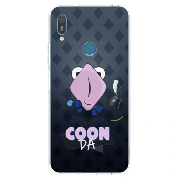 Picasee silikonový průhledný obal pro Huawei Y6 2019 - COONDA holátko - tmavá