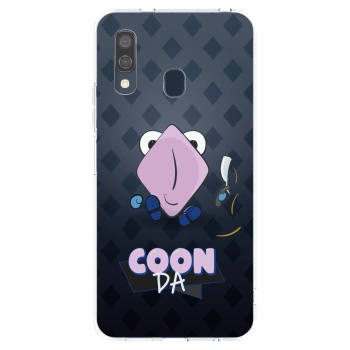 Picasee silikonový průhledný obal pro Samsung Galaxy A40 A405F - COONDA holátko - tmavá
