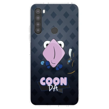 Picasee silikonový průhledný obal pro Xiaomi Redmi Note 8 - COONDA holátko - tmavá