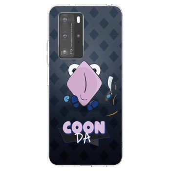 Picasee silikonový průhledný obal pro Huawei P40 Pro - COONDA holátko - tmavá
