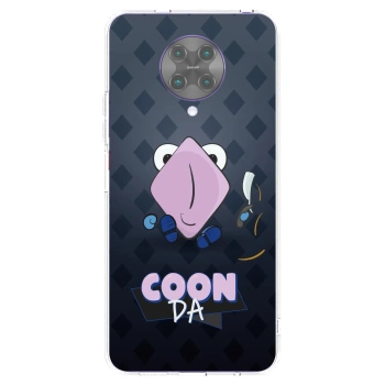 Picasee silikonový průhledný obal pro Xiaomi Poco F2 Pro - COONDA holátko - tmavá