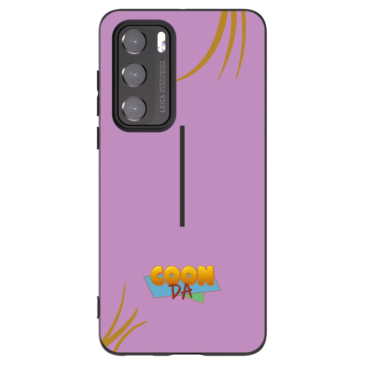Picasee silikonový černý obal pro Huawei P40 - COONDA růžovka