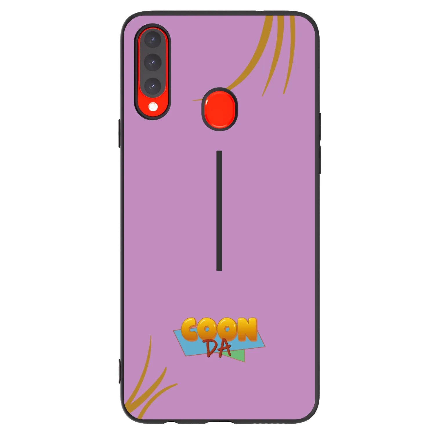 Picasee silikonový černý obal pro Samsung Galaxy A20s - COONDA růžovka
