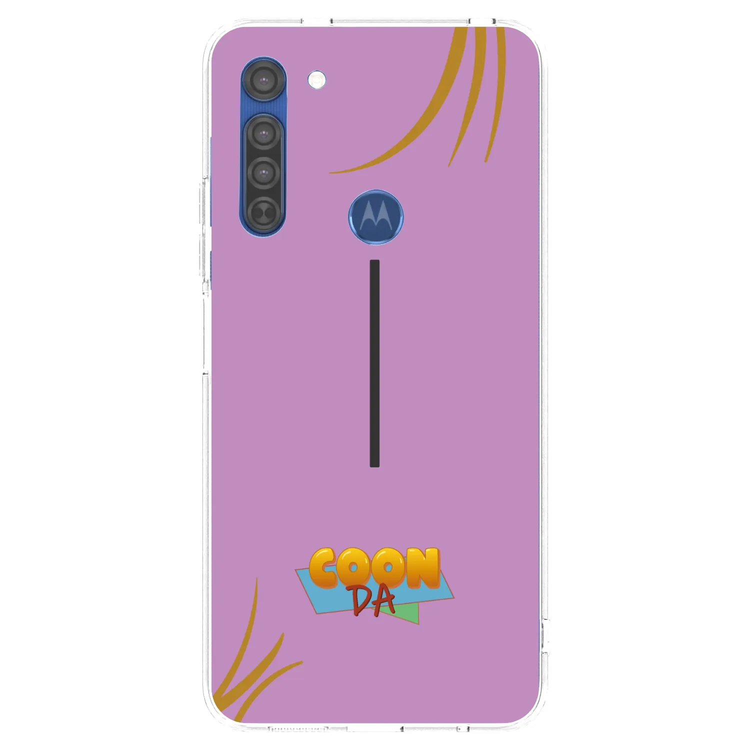 Picasee silikonový průhledný obal pro Motorola Moto G8 - COONDA růžovka