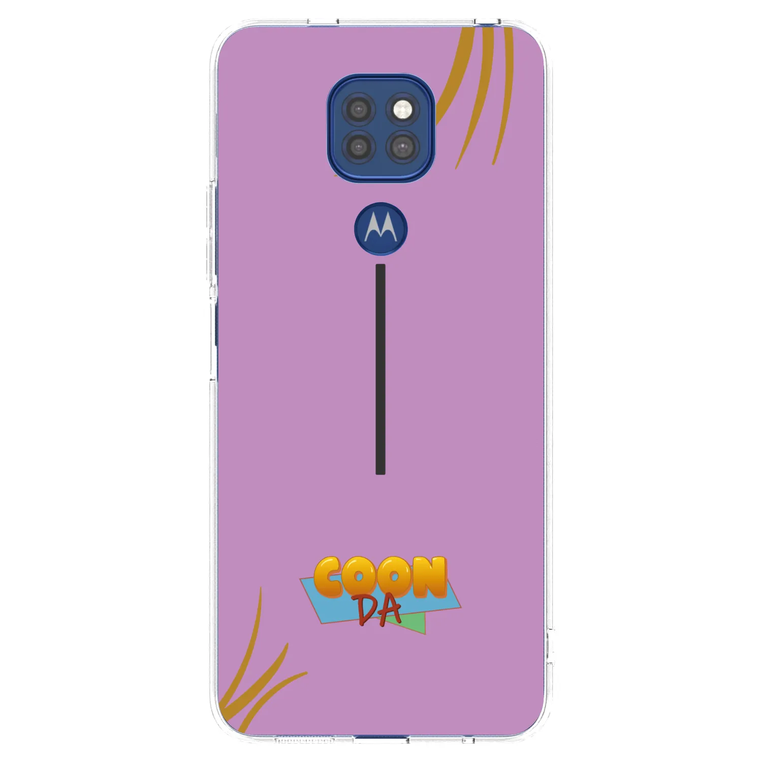 Picasee silikonový průhledný obal pro Motorola Moto G9 Play - COONDA růžovka