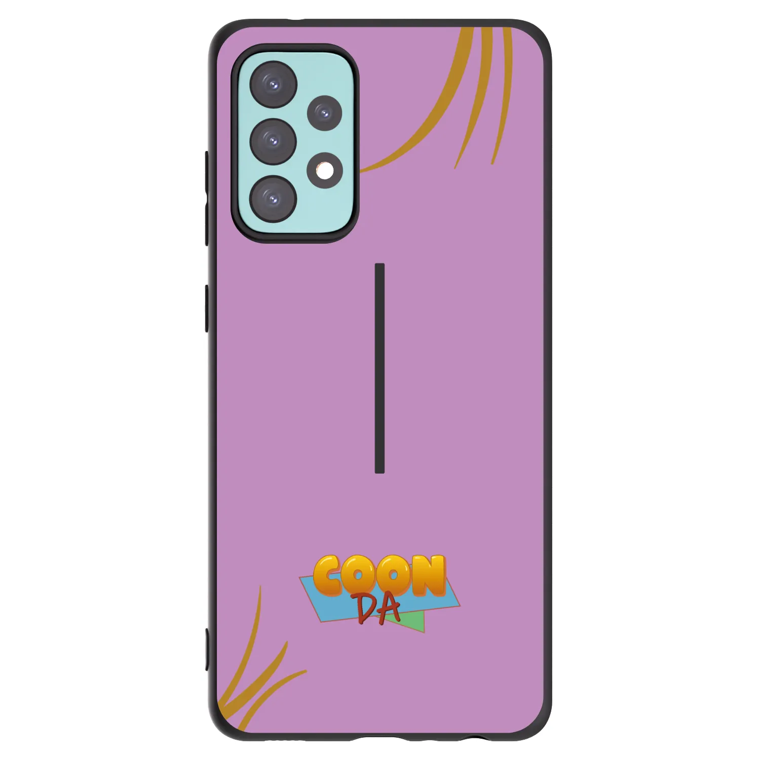 Picasee silikonový černý obal pro Samsung Galaxy A72 A725F - COONDA růžovka
