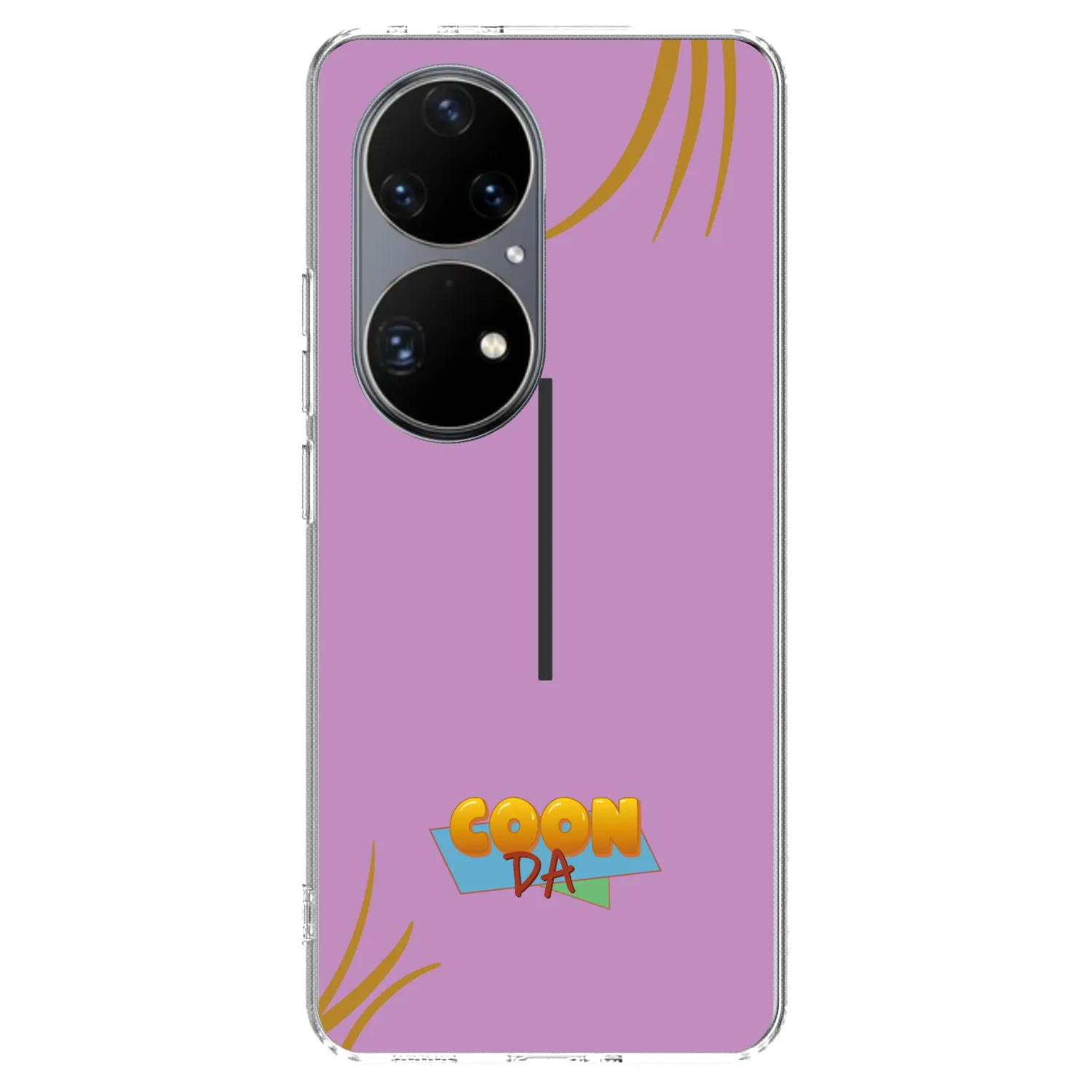 Picasee silikonový průhledný obal pro Huawei P50 - COONDA růžovka