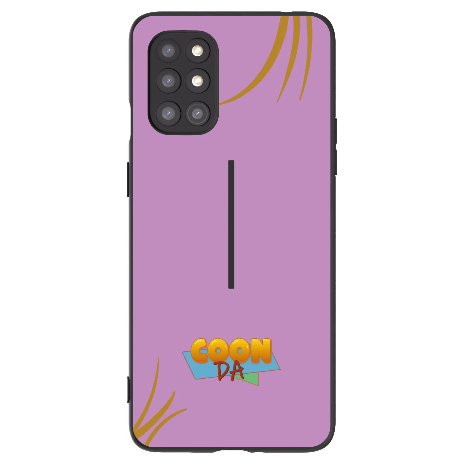 Picasee silikonový černý obal pro OnePlus 8T - COONDA růžovka