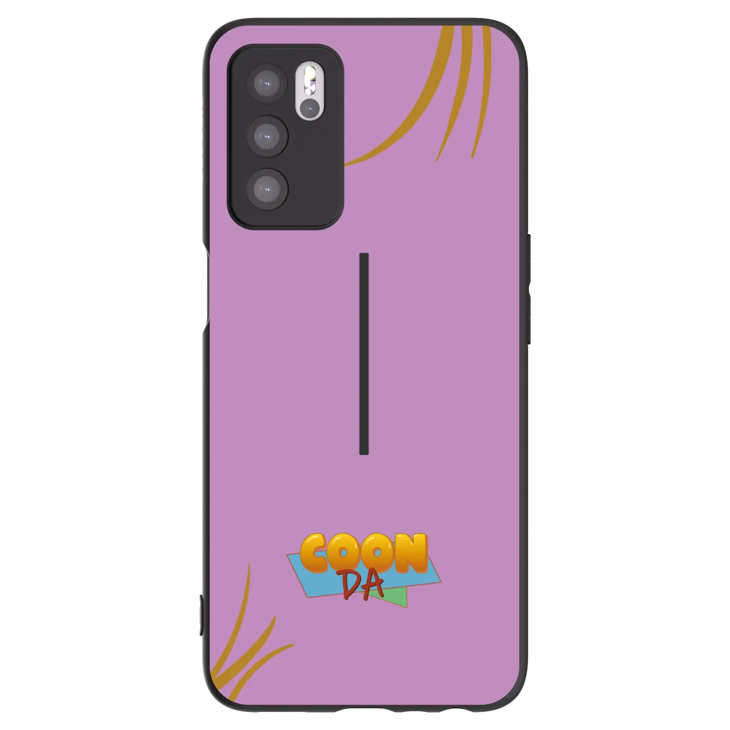 Picasee silikonový černý obal pro OPPO A16s - COONDA růžovka