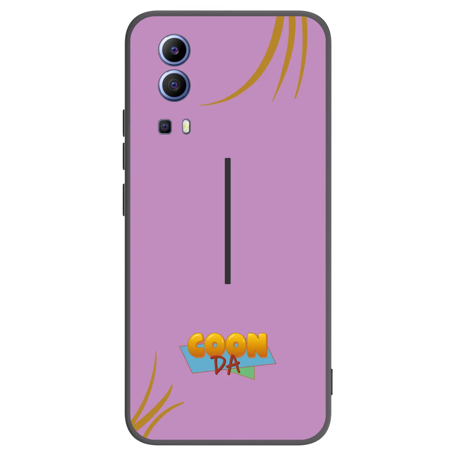 Picasee silikonový černý obal pro Vivo Y52 5G - COONDA růžovka