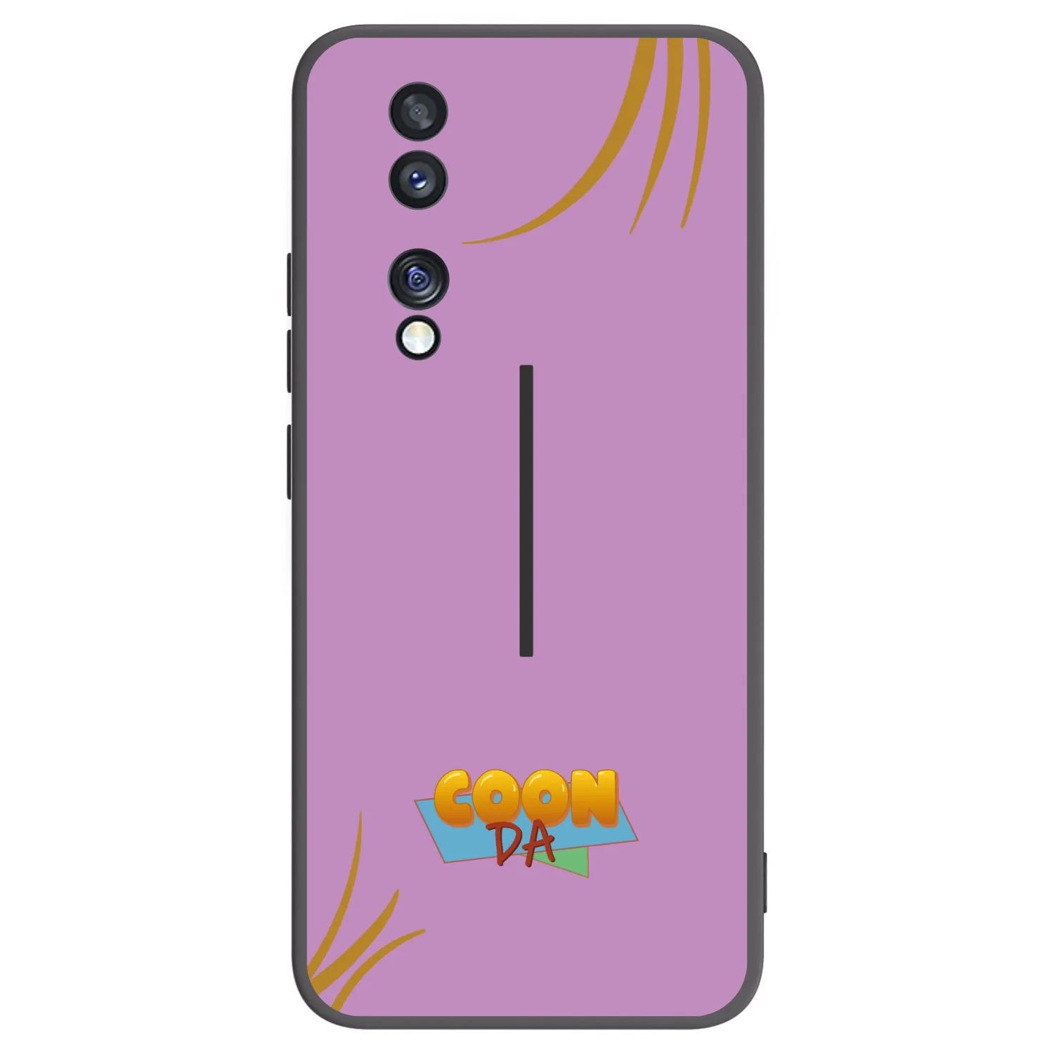 Picasee silikonový černý obal pro Honor 70 - COONDA růžovka