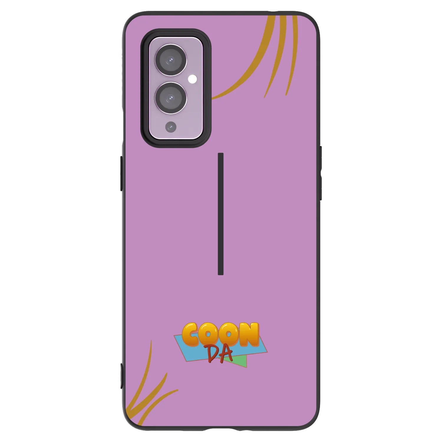 Picasee silikonový černý obal pro OnePlus 9 - COONDA růžovka