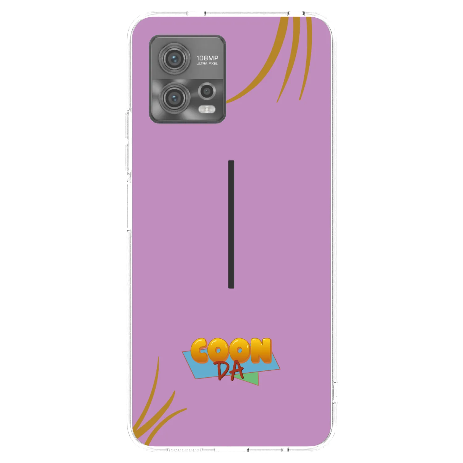 Picasee silikonový průhledný obal pro Motorola Moto G72 - COONDA růžovka