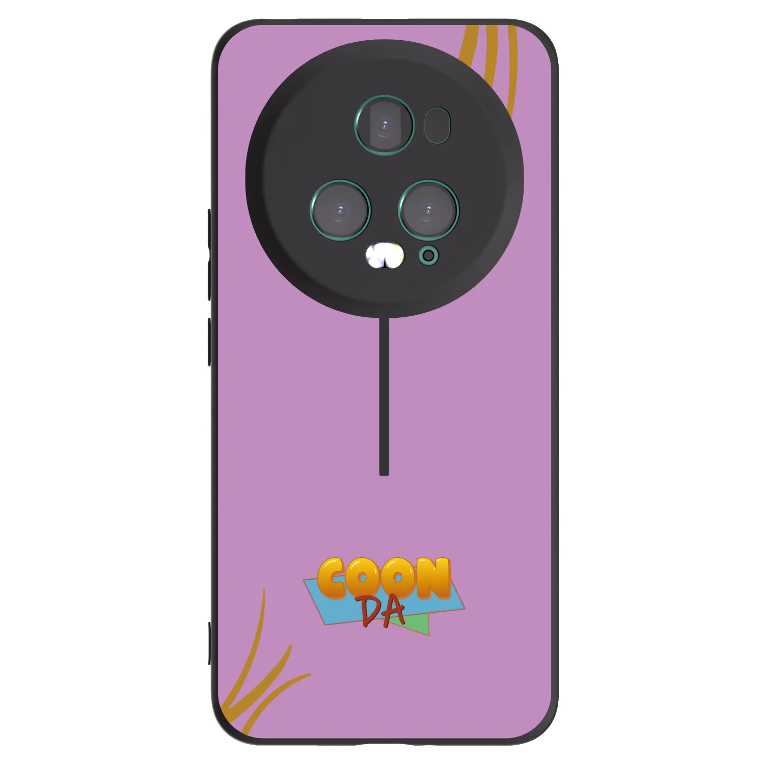 Picasee silikonový černý obal pro Honor Magic5 Pro - COONDA růžovka