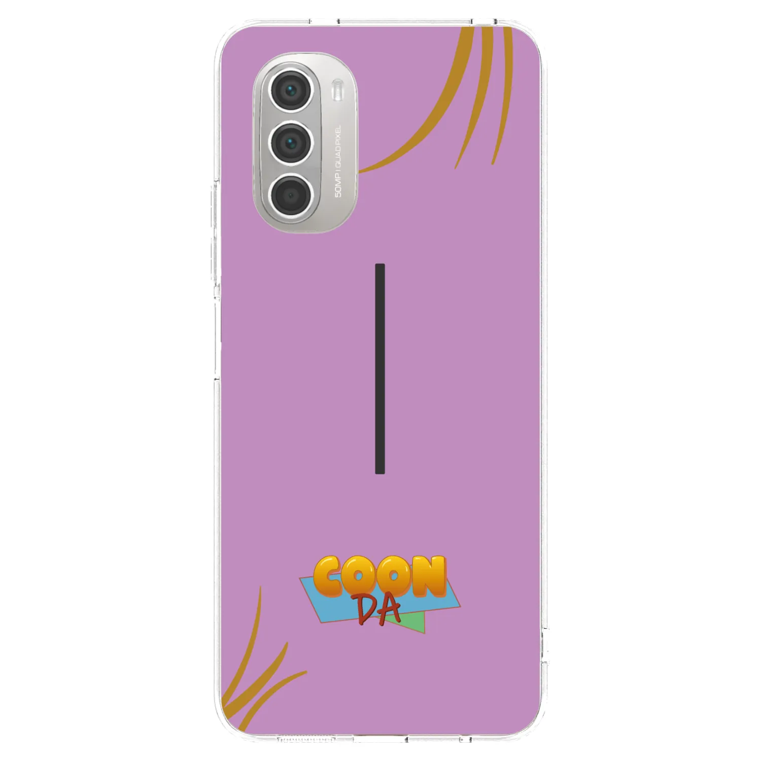 Picasee silikonový průhledný obal pro Motorola Moto G51 - COONDA růžovka