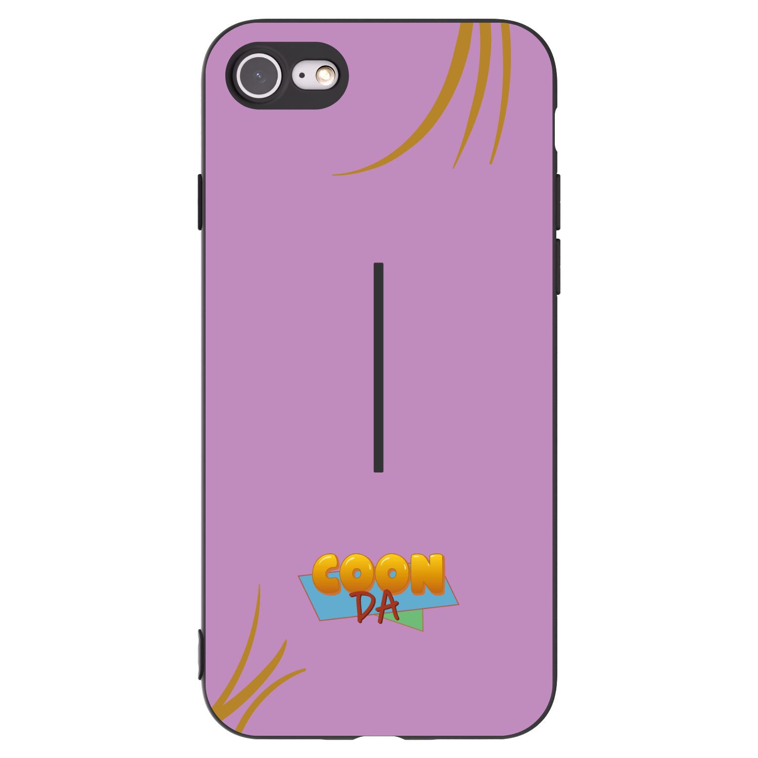 Picasee silikonový černý obal pro Apple iPhone 7 - COONDA růžovka