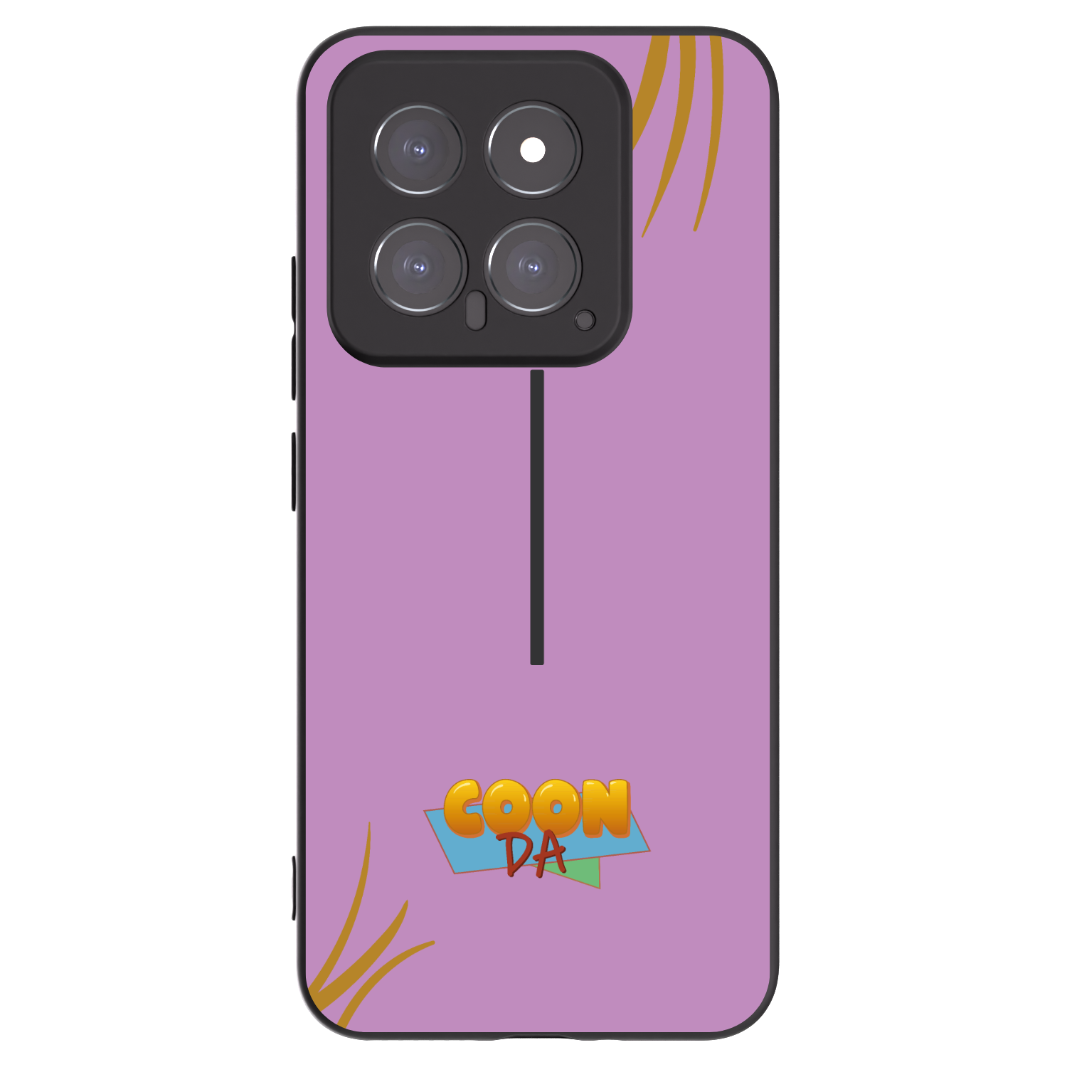 Picasee silikonový černý obal pro Xiaomi 14 - COONDA růžovka