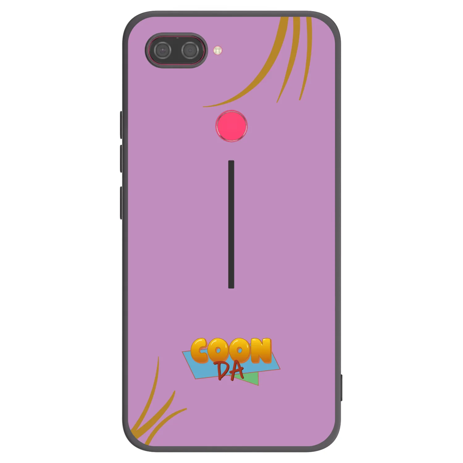 Picasee silikonový černý obal pro Xiaomi Mi 8 Lite - COONDA růžovka