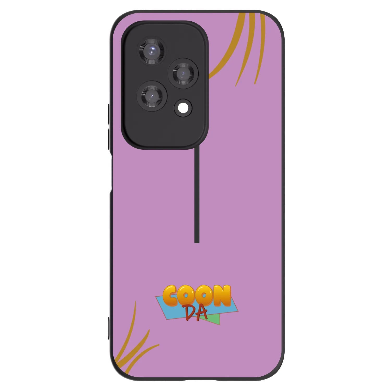 Picasee silikonový černý obal pro Honor 200 Lite - COONDA růžovka
