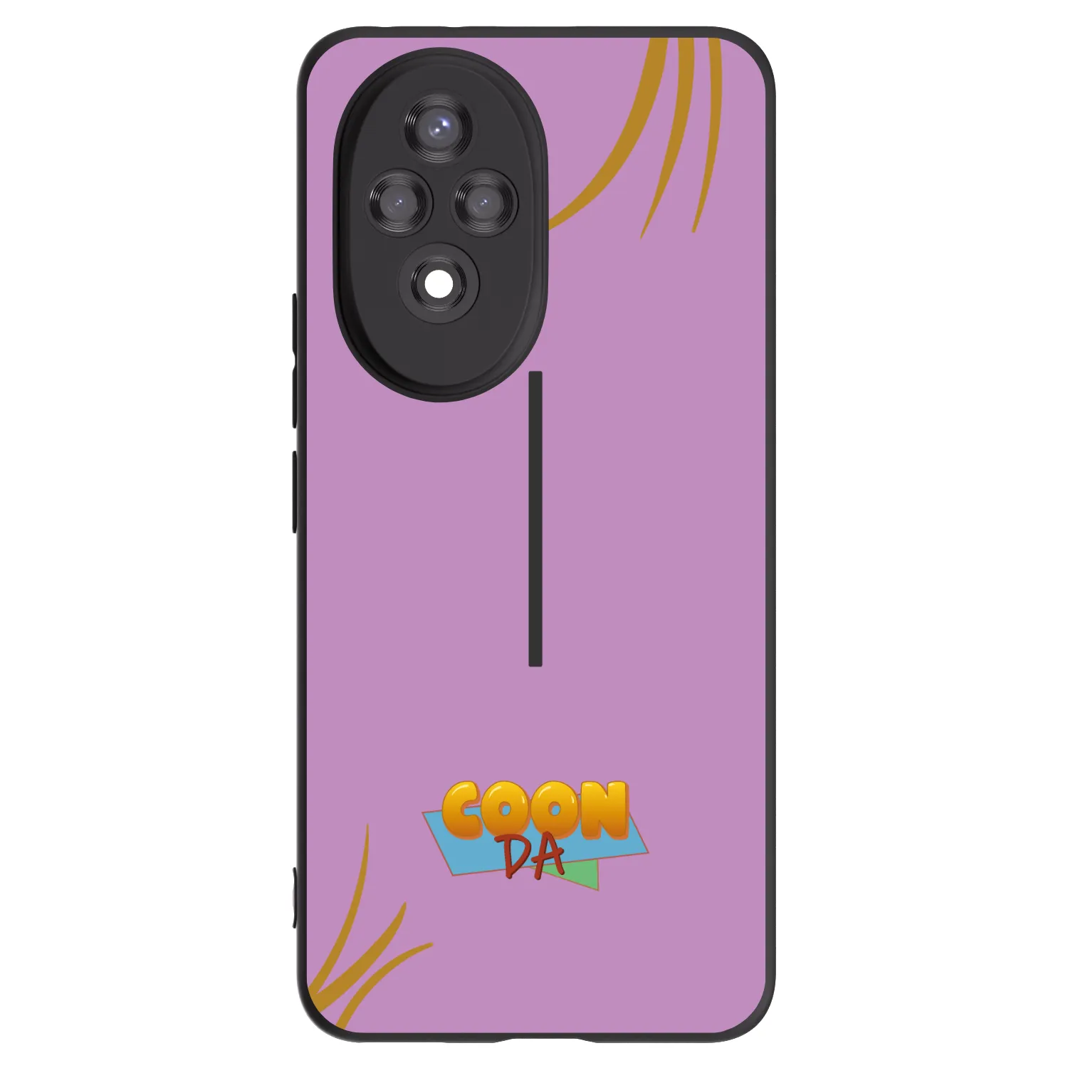 Picasee silikonový černý obal pro Honor 200 5G - COONDA růžovka