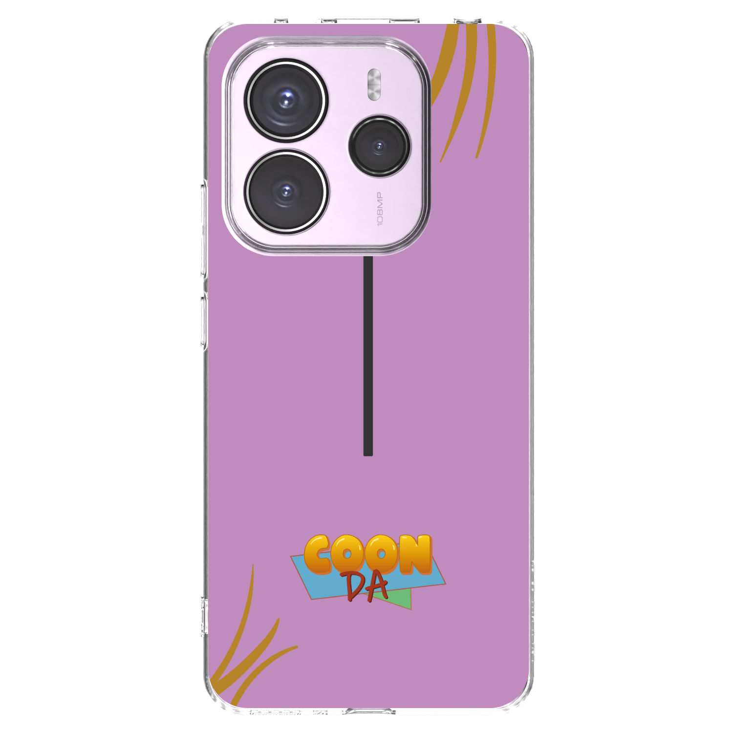 Picasee silikonový průhledný obal pro Xiaomi Redmi Note 14 5G - COONDA růžovka