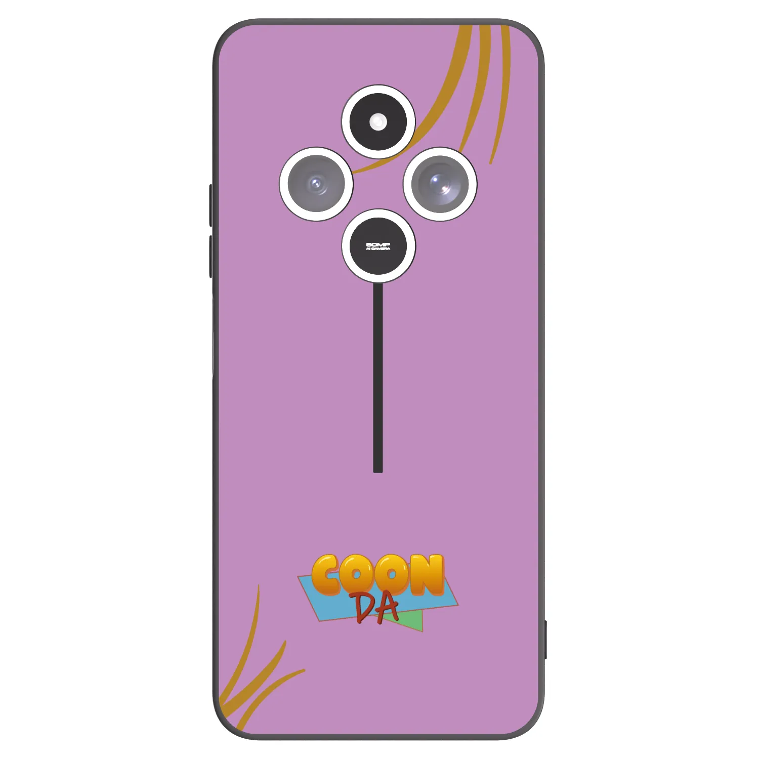 Picasee silikonový černý obal pro Xiaomi Redmi 14C - COONDA růžovka