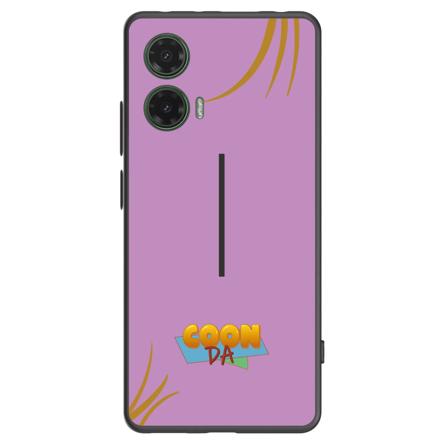 Picasee silikonový černý obal pro Motorola Moto G35 5G - COONDA růžovka