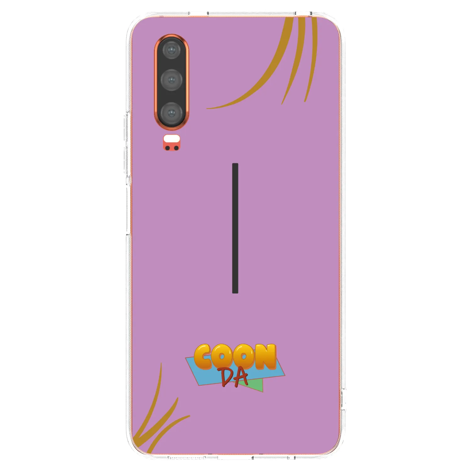 Picasee silikonový průhledný obal pro Huawei P30 - COONDA růžovka