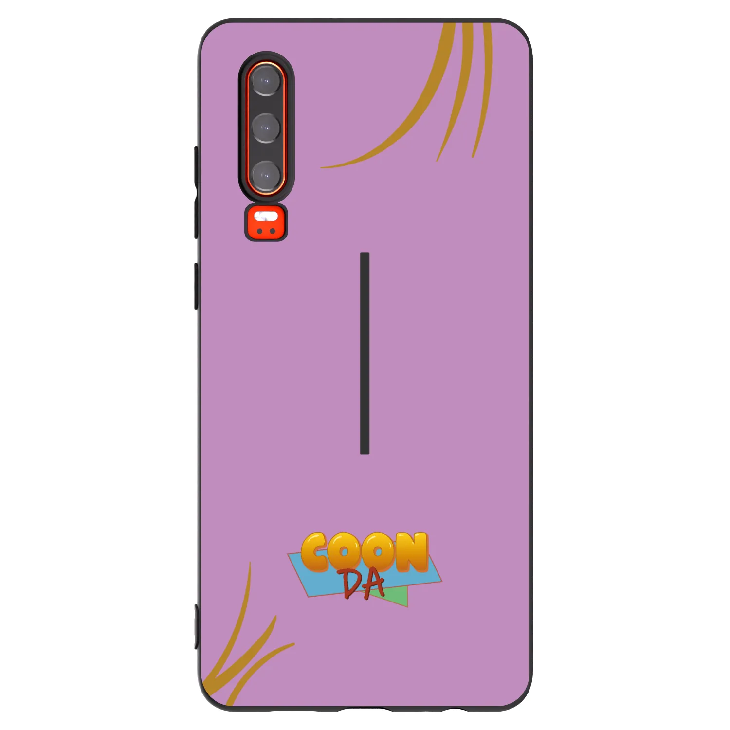 Picasee silikonový černý obal pro Huawei P30 - COONDA růžovka