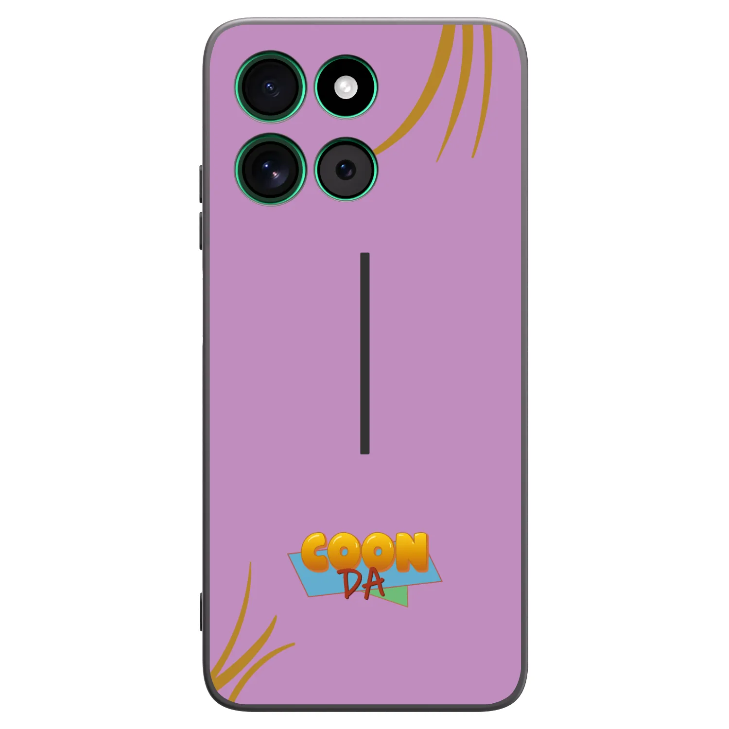 Picasee silikonový černý obal pro Motorola Moto G57 Power - COONDA růžovka