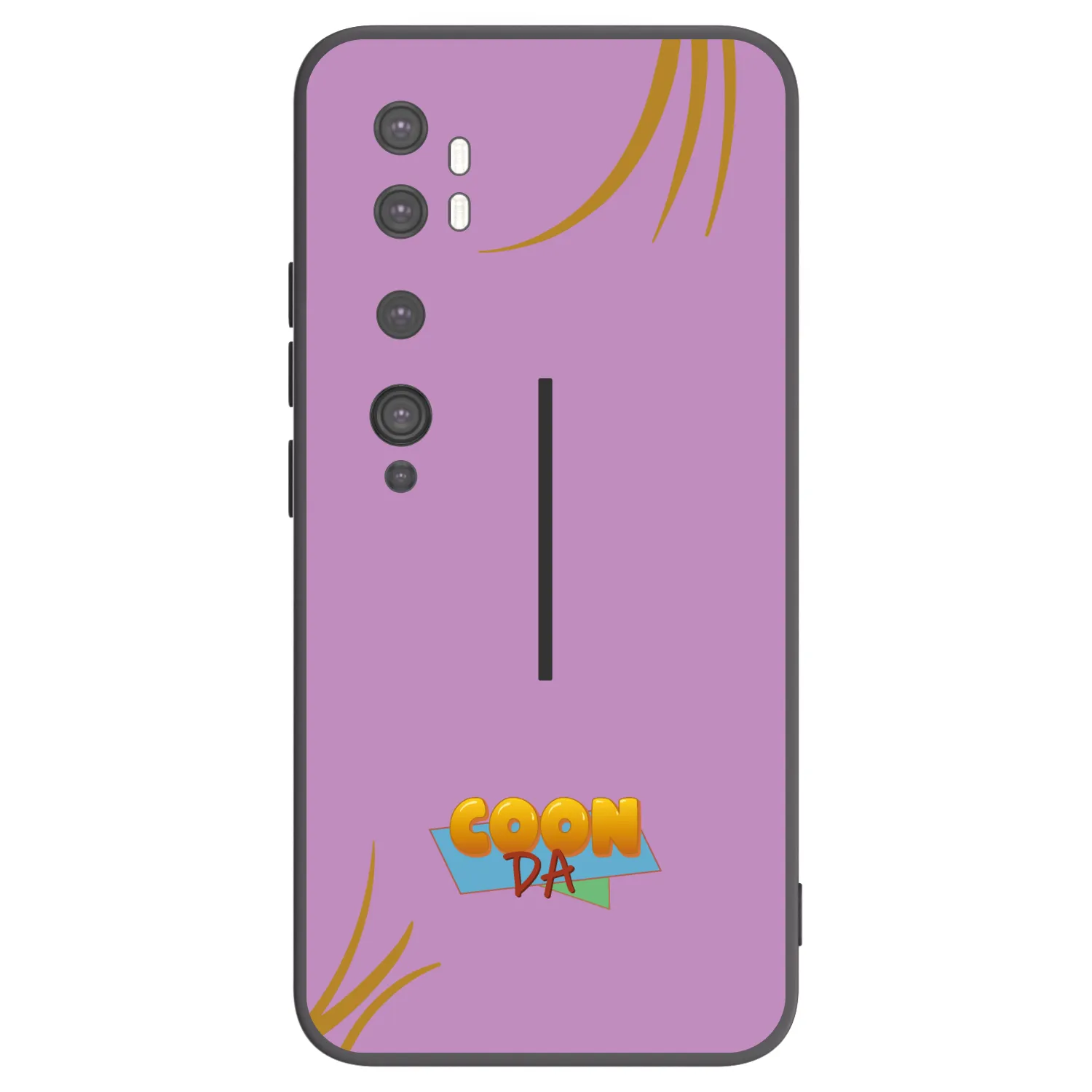 Picasee silikonový černý obal pro Xiaomi Mi Note 10 (Pro) - COONDA růžovka