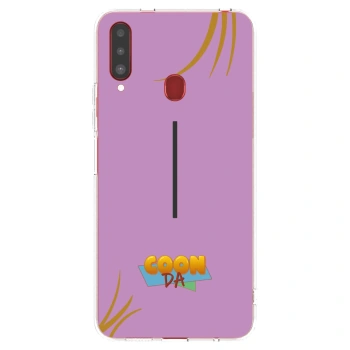 Picasee silikonový průhledný obal pro Samsung Galaxy A20s - COONDA růžovka