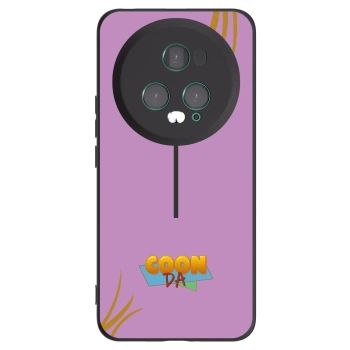 Picasee silikonový černý obal pro Honor Magic5 Pro - COONDA růžovka